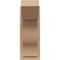 Ekena Millwork 7 1/2-in W x 12-in D x 20-in H Funston Slat Rough Cedar Woodgrain TimberThane Outlooker, Primed Tan OUTUR075X12X20FST24RCPR - alternate 3